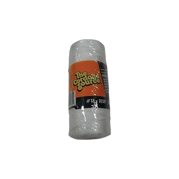 Twisted Nylon Twine, 18 lb Cap., 1,050 ft, Nylon, White