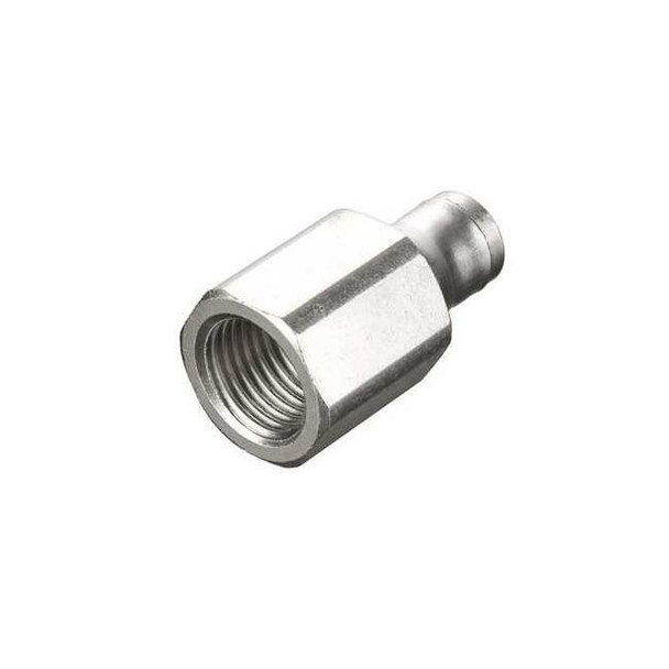 Legris Metric All Metal Push-to-Connect Fitting, Brass, Silver 3614 04 13