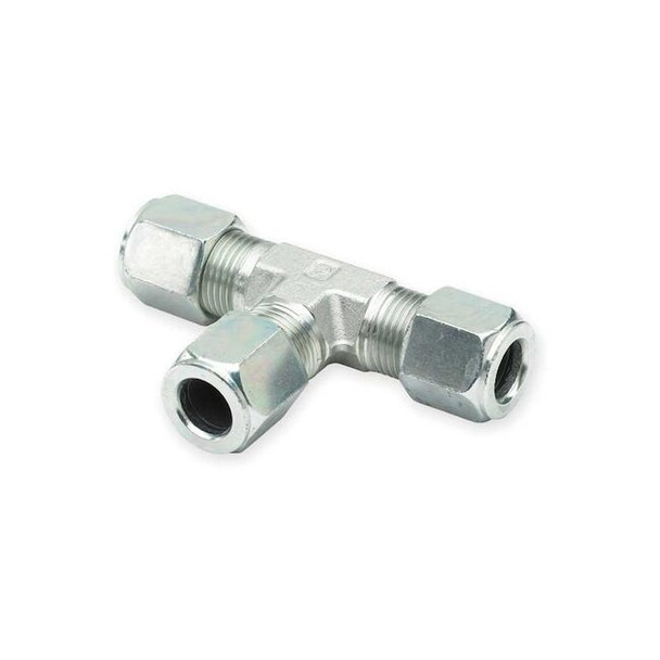 Parker Tee,Steel,Comp3/4",Comp3/4",Comp3/4" 12 JBU-S
