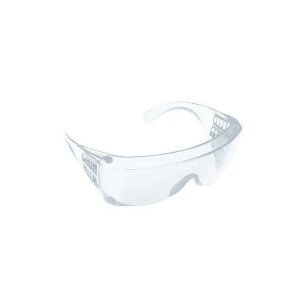 Norton 180° Safety Glasses, Clear Lens, Anti-Scratch/Anti-Static/UV, Clear Frame