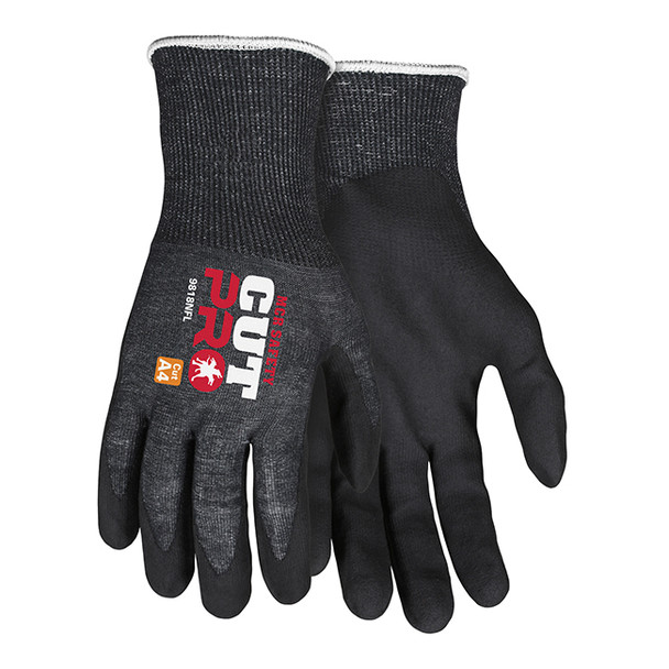 MCR Safety® CutPro™ Nitrile Foam Palm Coated Gloves w/ Hypermax™ Shell