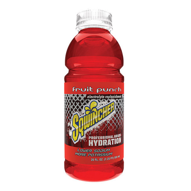 Sqwincher® Ready-To-Drink, 20 oz Bottles/Yield, Fruit Punch, 24/Case