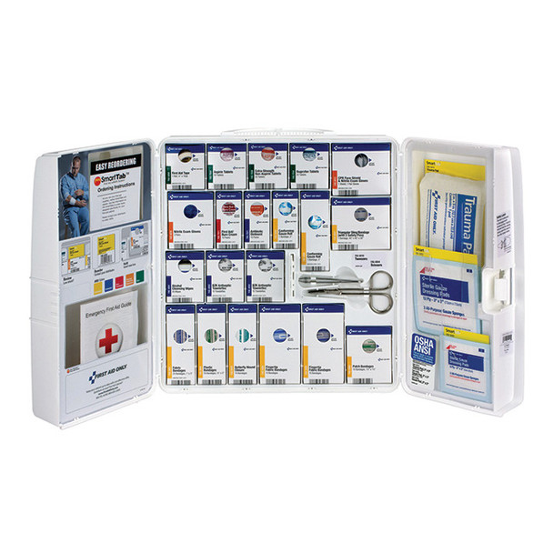 50-Person SmartCompliance Standard Industrial First Aid Kit w/ Medications