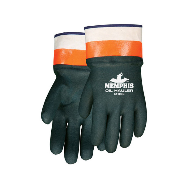 MCR Safety® Oil Hauler Gloves, Green, 12/Pair