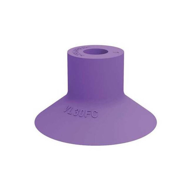 Piab Suction Cup,Purple,30mm Dia.,18mm H,PK5 VL30FC