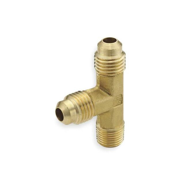 Parker Tee,Brass,Flared3/8",MNPT1/4",PK10 151F-6-4