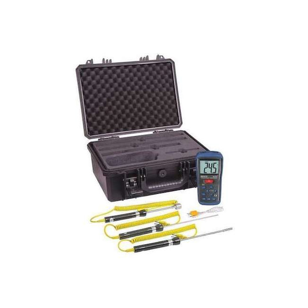 Reed Instruments Thermometer, LCD, 55 mm, Thermocouple R2400-KIT