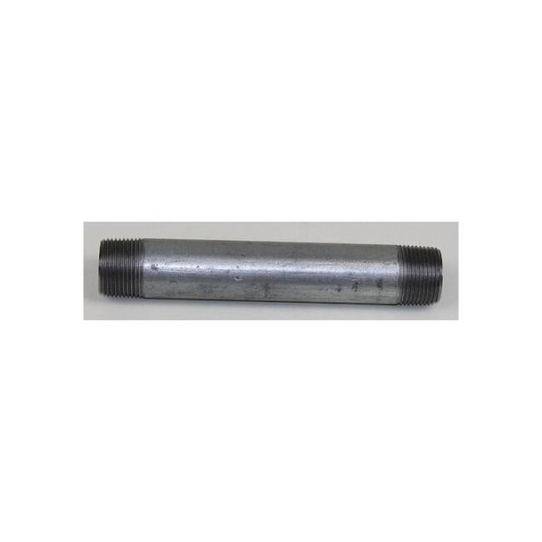 Conduit Fitting Nipple, 3/4 in, Threaded, Aluminum, Gray
