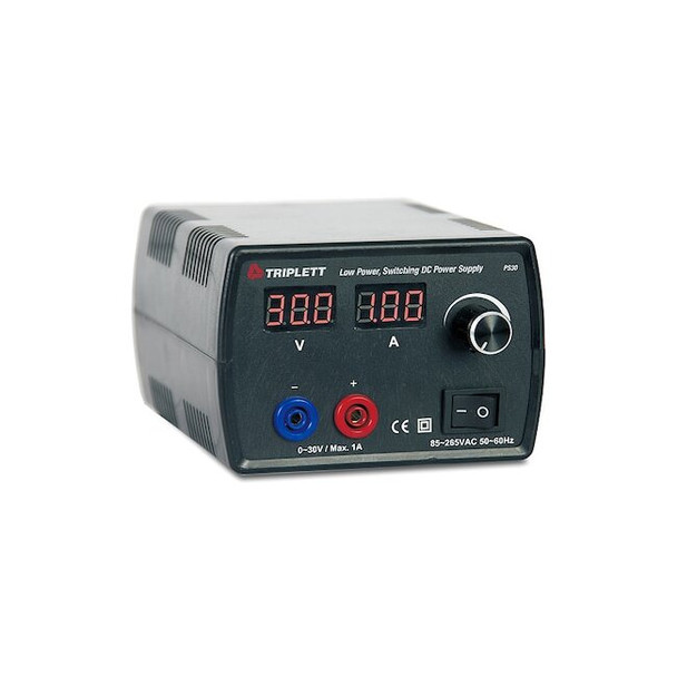 Triplett DC Power Supply,LCD Ring,30 W,5.5" D PS30