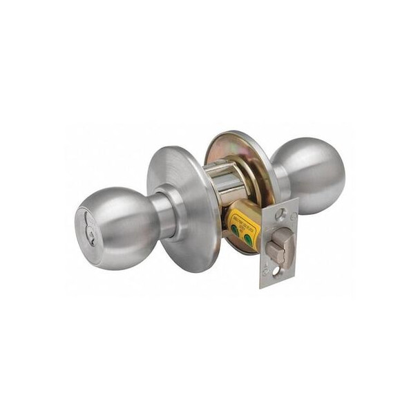 Best Knob Lockset,2-3/4" Backset,Mechanical 8K30L4DSTK626