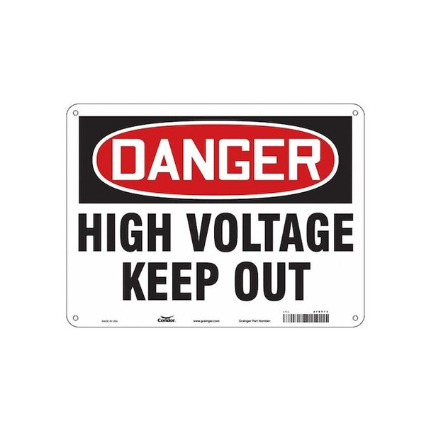 Condor Safety Sign,24" Wx18" H,0.055" Thickness, 479T73 479T73