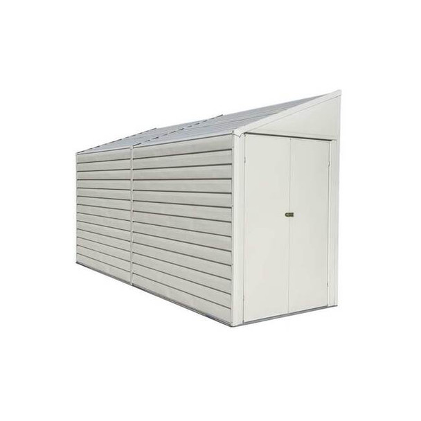 Arrow Storage Products GalvanizdMetalStorgeShd,4ftWx10ftD,White YS410-A