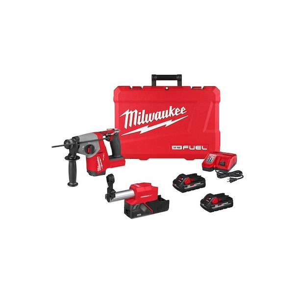 Milwaukee Tool Rotary Hammer Kit,18V DC,1,400 RPM 2908-22DE