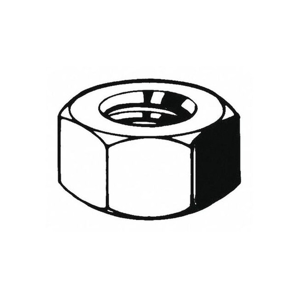 Hex Nut, M56-5.50, Steel, Class 8, Plain, 45 mm Ht