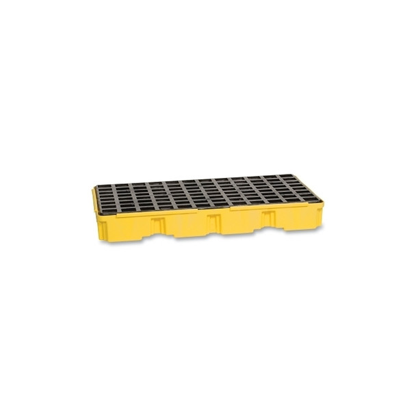 Spill Containment, 2-Drum Modular Platform, HDPE, 5000 lb, 30 gal, 51-1/2 in W  x 26-1/4 in D x 6-1/2 in H, Y/B, ND