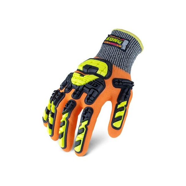 Ironclad Performance Wear Chemical Impact Gloves, Sandy Full, Knit KCHA5-07-XXXL