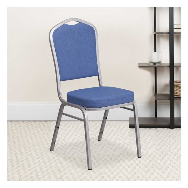 Flash Furniture Blue Fabric Banquet Chair,PK4 4-FD-C01-S-7-GG