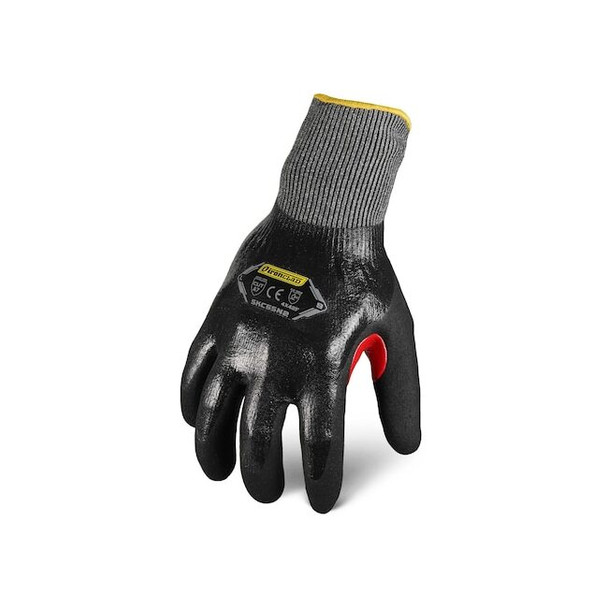Knit Gloves, Cut Level A7 ,Nitrile ,Sandy ,L ( 9 ) 1 PR