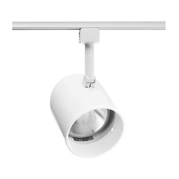 Juno Lighting Track Light Head, Cylinder, Wht/Wht, 4.5 in  R502 WHB WH