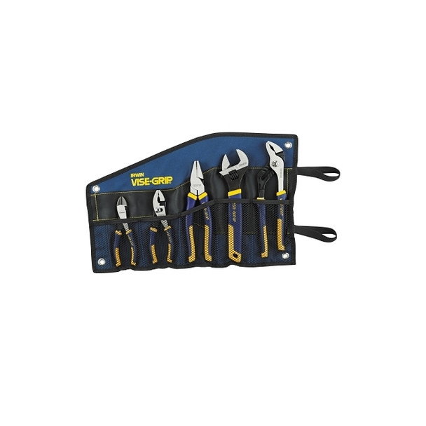 VISE-GRIP® 5-PC ProPlier Kitbag Set, Slip Joint/Diagonal/Lineman Plier/Adjustable Wrench/Groove Joint