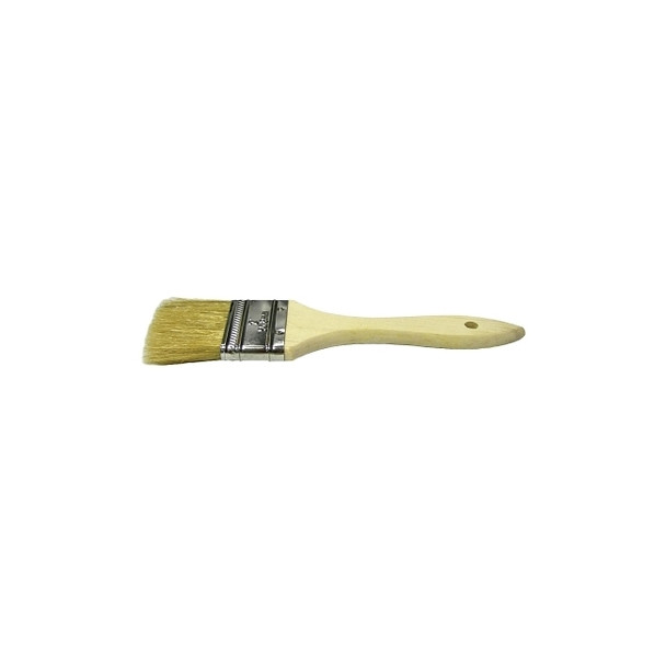 Chip & Oil Brushes, 1/2 in wide, 1 1/2 in trim, White China, Wood handle