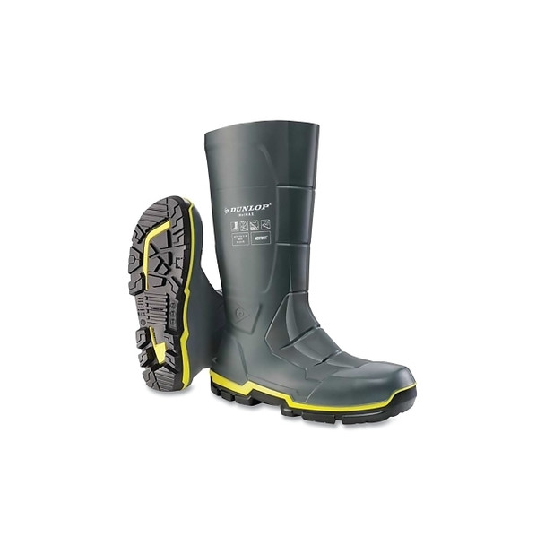 MetMax® Full Safety Metatarsal Boots, Steel Toe/Midsole, Men's 9, 15 in, PVC, Gray