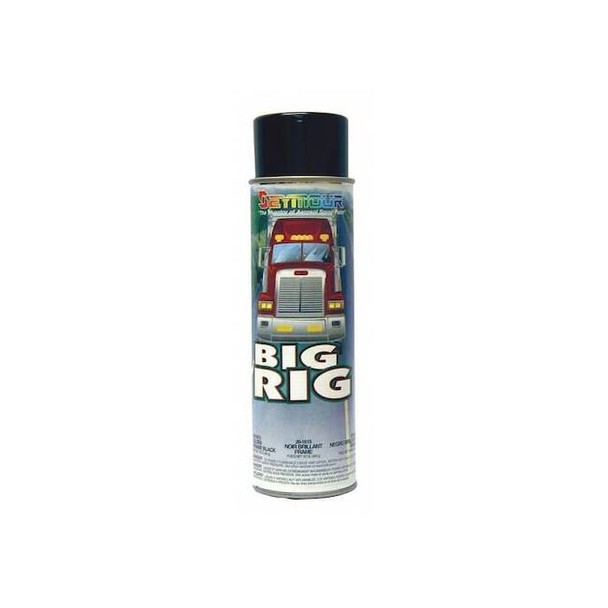 Big Rig Heavy-Duty Industrial Enamel Gloss Frame Black, 16 oz