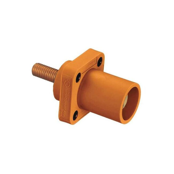Hubbell Wiring Device-Kellems Receptacle, Org, Male, Stud, Taper Nose HBLMRSCO