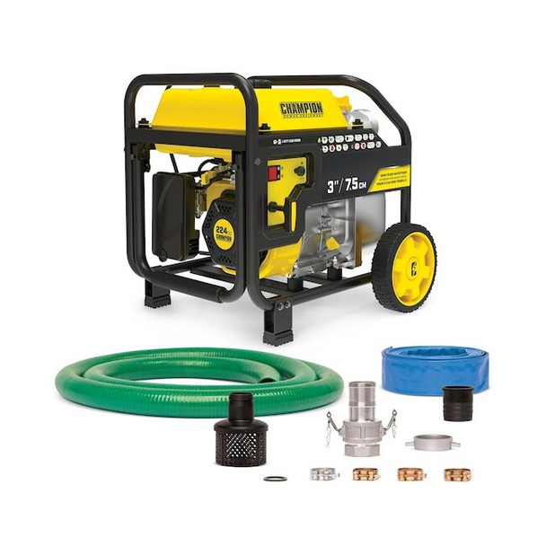 Champion Power Equipment Semi-Trash Water Pump 3",Engine Dri 100743