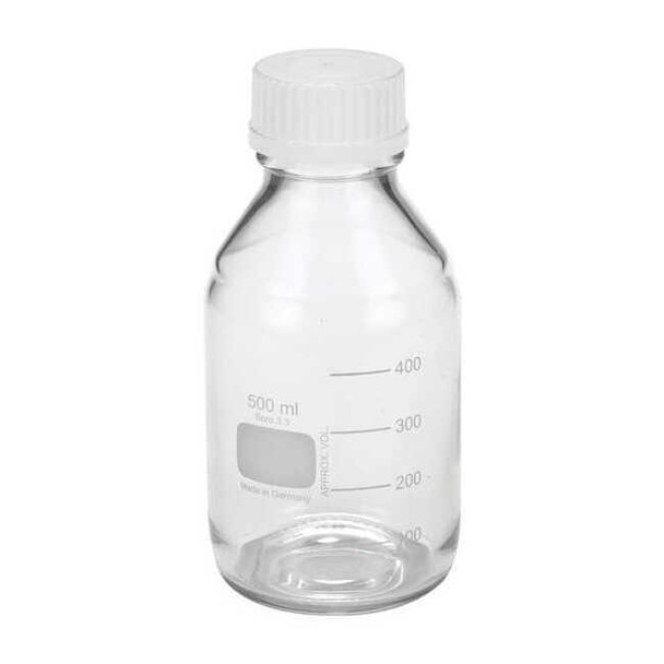 Wheaton Safety Coated Media Bottle,500mL,PK12 219939