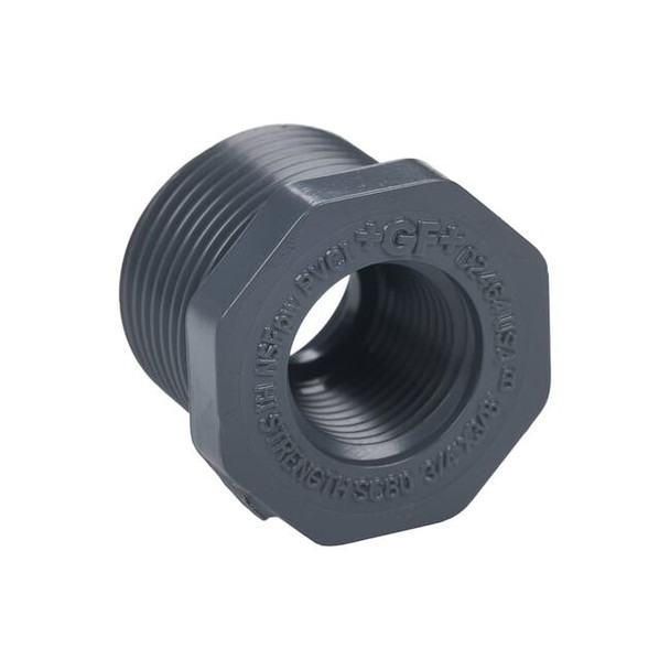 Manufacturer Varies PVC Bushing, FNPT x FNPT, 3/4 in Pipe Size 839-099