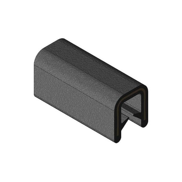 Trim-Lok Edge Trim,Alum Clip,0.2 In W,250 Ft 750B2X1/32-250