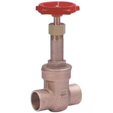 Milwaukee Valve Gate Valve,Class 125,1 In.,Solder,Bronze 149 1