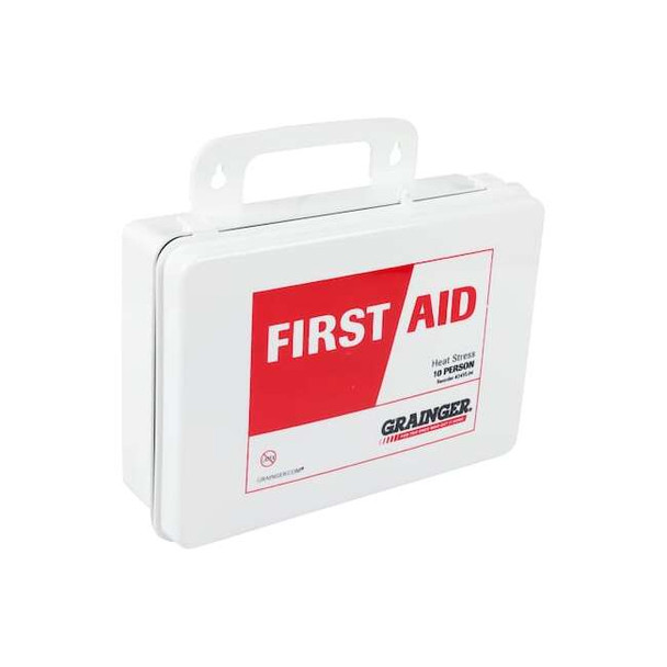 First Aid Only Heat Stress Kit, Plastic 198 Components, 10 People Served 54615