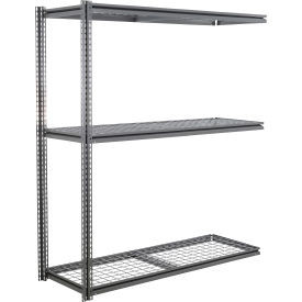 Global Industrial 3 Shelf Standard Duty Boltless Shelving Z Beam Add On 96Wx48Dx
