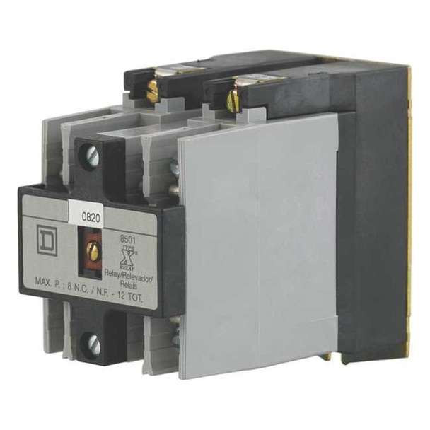 Square D NEMA Control Relay, 3NO, 110/120VAC, 10A 8501XO30V02