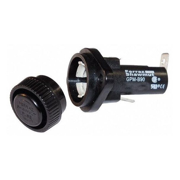 Fuse Holder, 0 to 30A Amp Range, 600V AC/DC Volt Rating, 1 Poles, Quick Connect