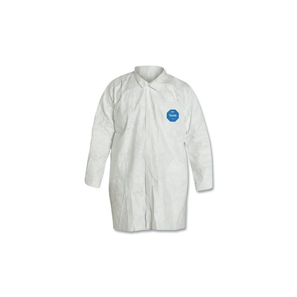 Tyvek® Lab Coats No Pockets, 3X-Large, White