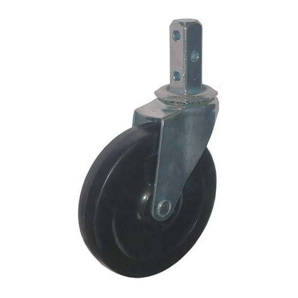 Manufacturer Varies Swivel Stem Caster,Rubber,5 in.,125 lb. 20TM38