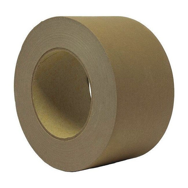 Masking Tape, 3 in W x 60 yd L, 7.5 mil Thick, Brown, Rubber Adhesive