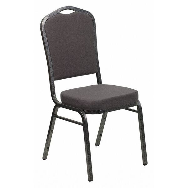 Hercules Banquet Chair, Gray Back, 17-1/4 in W 20-1/4" L 38" H, Fabric Seat