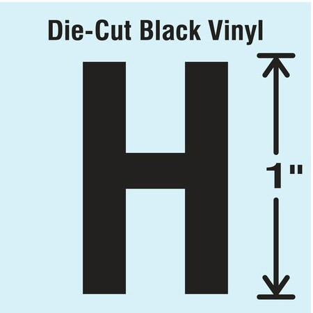 Stranco LetterLabel,Vinyl,1inH,5/8inW,PK10 DBV-1-H-10