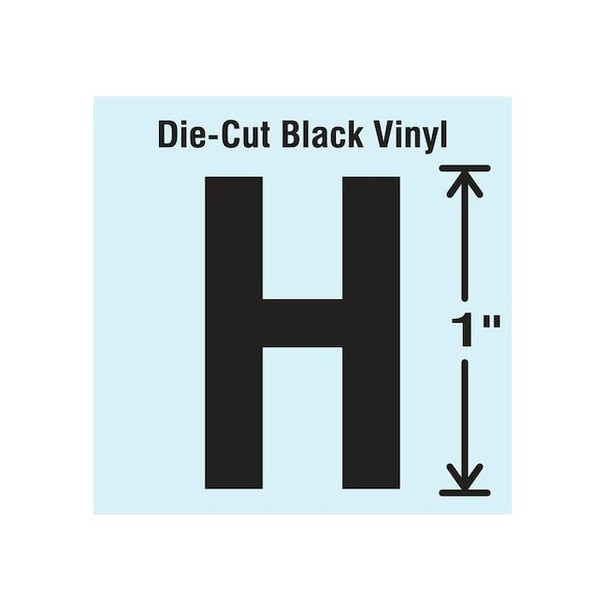 Stranco LetterLabel,Vinyl,1inH,5/8inW,PK10 DBV-1-H-10