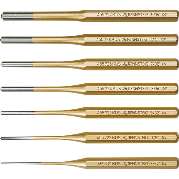 7 Pc Roll Pin Punch Set 9R455007