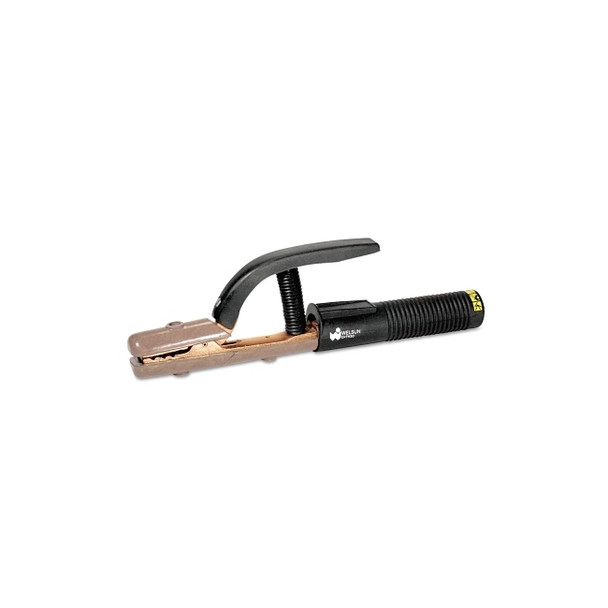 Electrode Holder-High Tong Type, 500 A, Brass, For 3/0 Cable, 10mm Cap, 12.6 in  L