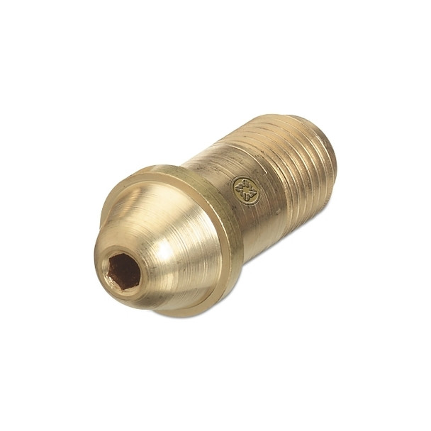 Cylinder Adapter Nipples, 500 psig, Brass, 7/16 in - 20