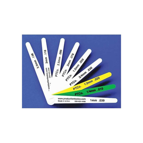 Assembly Tool Feeler Gauge,0.59 In Thick,4 In L Blade L - 912