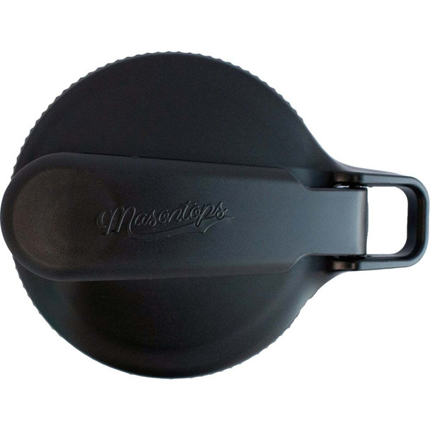 Masontops Multi Top Regular Mouth Flip Cap Lid, Black MT1RBLK
