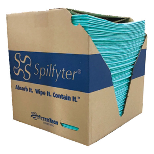FyterTech Spilfyter™ 2-Ply Sorbent Pads, Medium Weight, 16" x 18", Gray, 200/Pkg