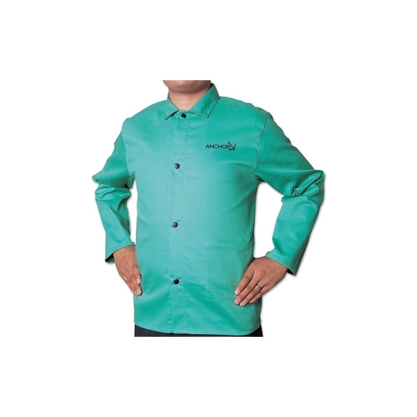 Flame Retardant (FR) Cotton Sateen Jacket, Small, Visual Green